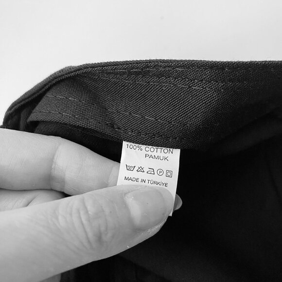 Black Studded Hat 100% cotton, for men or women - Picture 3 of 3